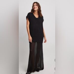 NAKD BLACK SHEER DRESS